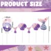 Mermaid Birthday Candle Set – 6-Pack with Number & Themed Candles (Tails & Shells) - Image 5
