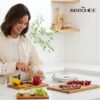 Bamboo Cutting Board – Durable Wood with Juice Grooves & Handles, Ideal for Meat, Veggies & Charcuterie - Image 2