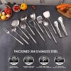 12-Piece 304 Stainless Steel Kitchen Utensil Set – All-Metal Cooking & Serving Tools - Image 5