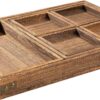 Set of 7 Rustic Wooden Serving Trays with Handles – Rectangular Platters for Entertaining & Home Decor - Image 2
