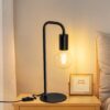 Industrial Table Lamp for Bedroom & Living Room – E26 Base, Wire Switch (Bulb Not Included) - Image 3