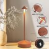 2-Pack Cordless LED Touch Table Lamps – Rechargeable, Dimmable, Portable – Brown - Image 3