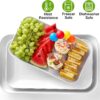 Set of 3 Porcelain-Like Large Serving Platters – 16/14/12" Unbreakable White Trays for Snacks, Fruit & Dessert - Image 5