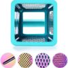 Professional 5-Piece Rainbow Box Grater Set – 4-Sided Stainless Steel Grater & Peelers – Turquoise - Image 6