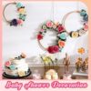 160 Pcs Mini Faux Flower Heads – Multicolor Silk Peony, Daisy, Rose & Plum Blossoms for DIY Crafts, Wedding & Home Decor - Image 5