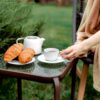 Set of 2 Bronze Outdoor Side Tables – 16" Square with Tempered Glass Top - Image 3