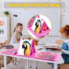 272-Piece Art Set – Pink Deluxe Kit with Easel, Coloring Book, Pencils & More - Image 2