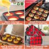 2-Pack Silicone Muffin Pan with Metal Frame – 12-Cup Non-Stick Cupcake & Egg Bite Molds - Image 5