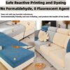 2024 Magic Stretch Sofa Cover – Washable Slipcover for Large Single Seat, Texture White - Image 2