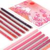 12 Red Oil-Based Colored Pencils – Pre-Sharpened Set for Drawing & Coloring - Image 4