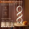 Modern Spiral RGB Table Lamp, Touch Dimmable, 7 Colors & 10 Modes for Bedroom & Living Room - Image 5