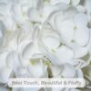 21" White Artificial Hydrangeas – 3 Real Touch Stems for Home, Wedding & Decor - Image 2