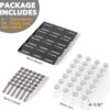 Spice Drawer Organizer with 28 Jars & 386 Labels – 4-Tier Seasoning Rack for Kitchen Drawers - Image 2