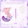 Number 3 Birthday Candle with Purple Butterfly & 12 Rainbow Spiral Candles - Image 7