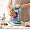 Professional 5-Piece Rainbow Box Grater Set – 4-Sided Stainless Steel Grater & Peelers – Turquoise - Image 5
