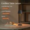 2-Pack Cordless Rechargeable Table Lamps, 6000mAh Waterproof Touch Lamps for Outdoor & Indoor Use (Black) - Image 5