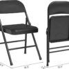 5-Piece Folding Table and Chair Set, PU Upholstered with Metal Frame for Dining, Office, or Camping - Image 2