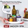 Set of 4 Non-Skid 10" Lazy Susan Turntables – Spice Rack & Organizer for Kitchen, Pantry, Fridge, Bathroom - Image 6