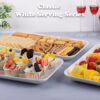 16" Large Serving Platter Set – White Porcelain Trays for Party, Entertaining & Appetizers, Set of 3 - Image 5