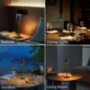 2-Pack Cordless Rechargeable Table Lamps, 6000mAh Waterproof Touch Lamps for Outdoor & Indoor Use (Black) - Image 6