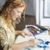 18-Color Glitter Watercolor Set – Metallic & Chameleon Paints with Brush & Paper - Image 3