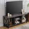 Grey TV Stand for up to 55" TVs – Open Storage & Shelves - Image 5