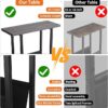 "Slim Side Table with Storage, 17.7'' Narrow End Table for Small Spaces – Grey, Iron Frame" - Image 5