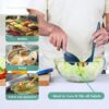 12-Piece Reusable Plastic Serving Utensils – 10" Spoons, Slotted Spoons & Tongs for Party Buffet (Orange/Blue/Yellow/Green) - Image 4