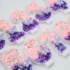 Number 3 Birthday Candle with Purple Butterfly & 12 Rainbow Spiral Candles - Image 4