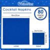 80 PCS Blue 3-Ply Cocktail Napkins – Disposable Beverage Napkins for Parties, Bars, Picnics & Events - Image 5
