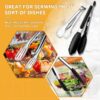 15-Piece Serving Utensils Set – Silver Stainless Steel Serveware for Parties, Buffet, Catering & Entertaining - Image 4