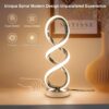Modern Spiral RGB Table Lamp, Touch Dimmable, 7 Colors & 10 Modes for Bedroom & Living Room - Image 6