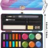 18-Color Glitter Watercolor Set – Metallic & Chameleon Paints with Brush & Paper - Image 2