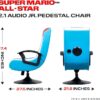 Nintendo Gaming Chair for Kids – Floor Rocker with Mario & Friends (Ages 5-17) - Image 3