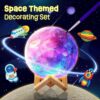 DIY 3D Moon Lamp Kit – Paint Your Own Space Night Light, Arts & Crafts for Kids 8-12, Birthday & Easter Gift - Image 3