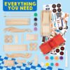 DIY Wooden Race Cars Kit – Build & Paint 4 Toy Cars, Easy Arts & Crafts for Kids, Birthday Gift - Image 2