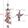 Garden Hummingbird Wind Chimes – 4 Tubes, 6 Bells, 7 Hummingbirds for Home & Garden Decor - Image 3