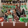166PCS Football Birthday Party Decorations – Tableware, Balloons, Banner, Cake Topper & More for 25 Guests - Image 4