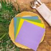 120 PCS Cocktail Napkins – 24-Color 5x5" Disposable Paper Napkins for Weddings, Parties & Drinks - Image 2