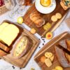 10-Piece Acacia Wood Cutting Board Set – Laser Engraving Ready, with Groove for Charcuterie & Carving - Image 5