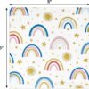 100 Boho Rainbow Cocktail Napkins – Disposable Paper Napkins for Sun, Moon & Stars Themed First Birthday Party - Image 4
