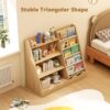 "Kids Bookshelf & Toy Storage Cabinet – 4-Tier Wooden Bookcase for Nursery & Playroom" - Image 5