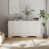 6-Drawer Dresser – Modern Wood Storage Chest with Anti-Tilt for Bedroom, Living Room, Entryway (White) - Image 5