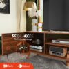 Mid Century Modern TV Stand for 55-60" TVs – Retro Brown Console - Image 2
