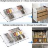 Clear Acrylic 4-Tier Spice Drawer Organizer – 2 Set, Expandable from 13" to 26" - Image 3