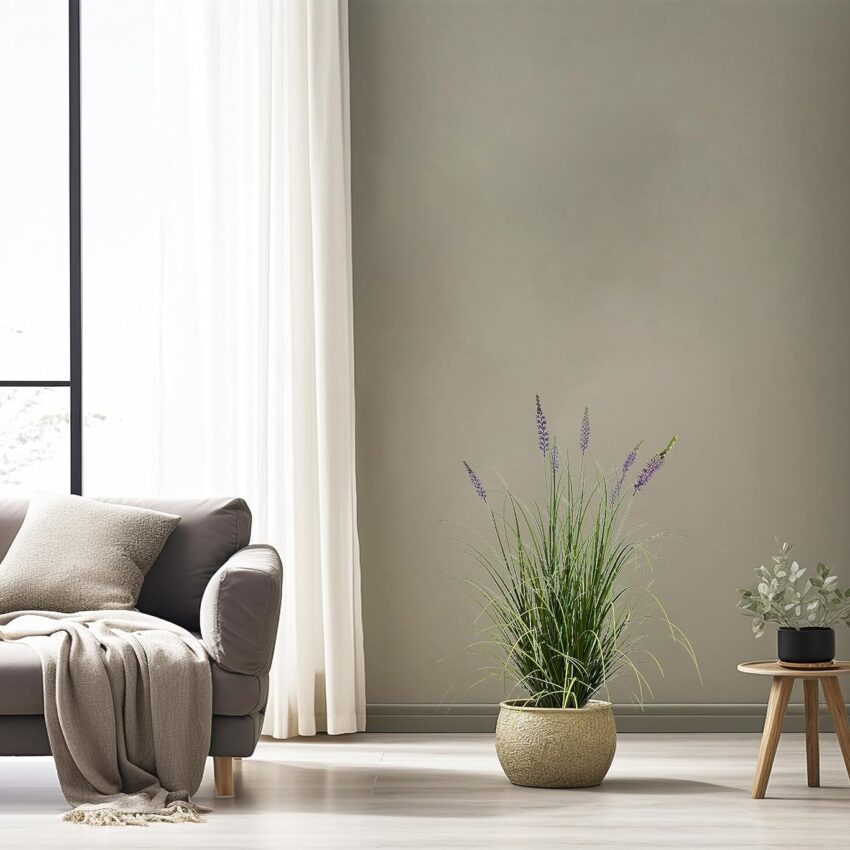 47in Tall Artificial Lavender Plants (2-Pack) – Potted Faux Indoor Houseplants for Home Décor"