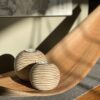 Tuva Orb Candle Holders (Set of 2) – Light Brown & White for Dining, Living Room & Table Decor - Image 4