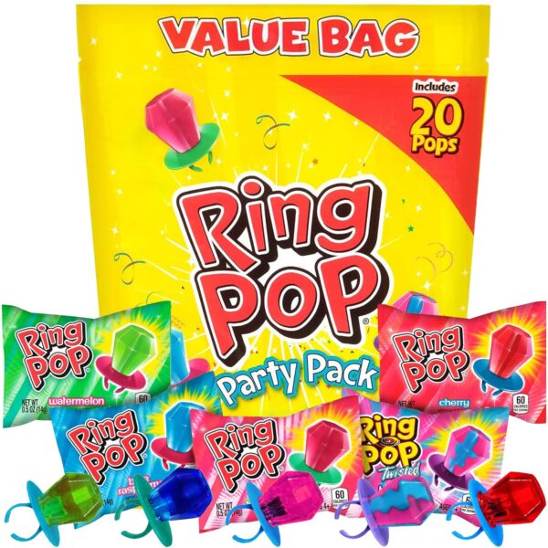 Easter Lollipop Candy – 20 Ct Fruity Variety Pack, Individually Wrapped for Basket Stuffers & Party Favors