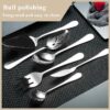 6-Piece Stainless Steel Silverware Serving Set – Dishwasher Safe Serving Spoons and Utensils - Image 4