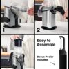 Rotary Cheese Grater with Handle – 3-Blade Mandoline Slicer & Vegetable Grinder with Peeler - Image 2